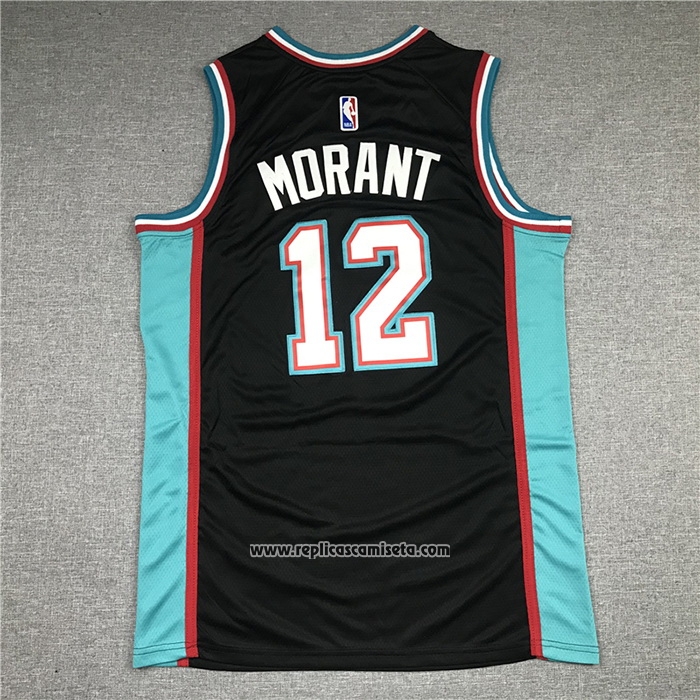 Camiseta Memphis Grizzlies Ja Morant #12 20th Classic Negro